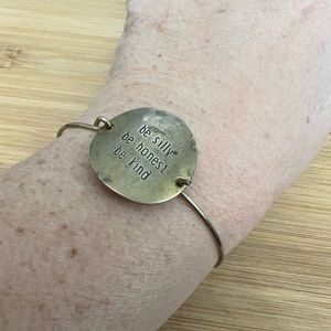 Be Silly, Be Honest, Be Kind Copper Bracelet